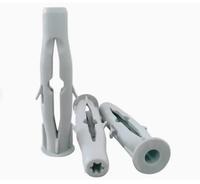 Cheville murale en plastique avec vis d'ancrage à expansion, cheville d'expansion en plastique, cheville murale en plastique