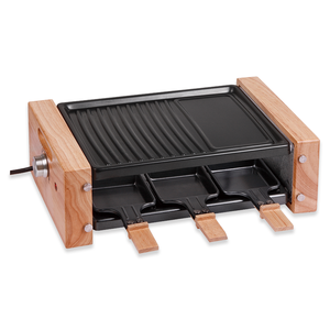 <span class=keywords><strong>Raclette</strong></span> électrique portable à 2 couches avec plaque détachable en fer et prise américaine pour usage domestique - Product Image 4