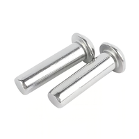 Rivets en métal semi-tubulaire à tête fraisée ronde et plate M2 M3 M4 M5 M6 M8 pour la fixation de la ceinture en cuir