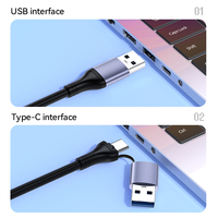 Tarjeta de Captura de Video VegGieg 2 en 1 HDMI, USB 3.0 Tipo-C, Interfaz Dual, Entrada 4K, Salida 2K, Aleación de Aluminio, Sin Controladores