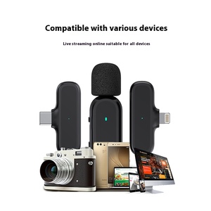 OEM personalización K60/K61 moderno escenario micrófono inalámbrico tipo C recargable Cancelación de ruido violín corbata acordeón entrevista - Product Image 2