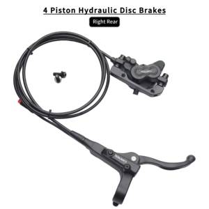 Mtb Moped Ebike Top Quality 4 Piston Hydraulic Brake Set Wholesale Escooter Electric Bicycle Disc Brake Kit Handle - Product Image 3