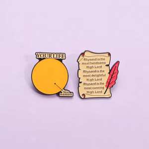 搪瓷别针定制搪瓷别针制造商定制设计翻领别针夹克背包帽子装饰胸针和礼品 - Product Image 3