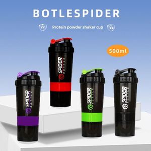 Shaker à protéines de grande capacité avec logo personnalisé, gobelet en plastique portable pour mélanger les milkshakes, bouteilles d'eau pour le sport et la remise en forme - Product Image 2