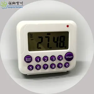 Temporizador de cozinha digital ecológico, temporizador magnético de contagem regressiva, mini relógio de cozinha com alarme alto e magnético, mostrador de minutos