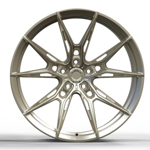 Rines de Aleación de Aluminio Forjado con Acabado Dorado Personalizado de Lujo, Diseño WF R2, Cóncavos Profundos, 5x114.3/5x120/5x130, Nuevos para Autos de Pasajeros - Product Image 1