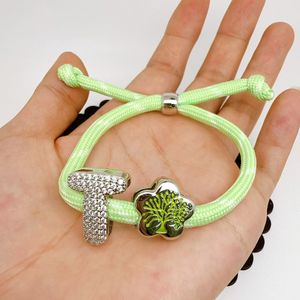 <span class=keywords><strong>Bracelet</strong></span> en <span class=keywords><strong>cordon</strong></span> tressé réglable avec breloque en émail style bohème <span class=keywords><strong>Arbre</strong></span> <span class=keywords><strong>de</strong></span> <span class=keywords><strong>Vie</strong></span> et breloque lettre initiale en cuivre BD-L5852 - Product Image 5
