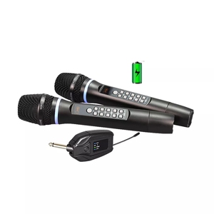 Professional Portable <b>Wireless</b> <b>Microphone</b> Set 50-Channel Karaoke Echo Sound Card with BT Function Noise Cancelling for Phone Use - Product Image 2