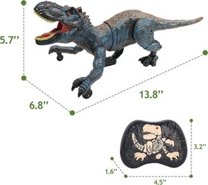 Juguetes de Dinosaurios a Control Remoto para Niños, Simulación de Caminata, Animales de <span class=keywords><strong>Juguete</strong></span>, Tiranosaurio Rex Electrónico RC, <span class=keywords><strong>Robot</strong></span> Dinosaurio con Luz - Product Image 6