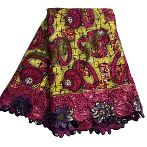 2024 New <strong>Designs</strong> Ankara Fabric Dresses Perforated Wax <strong>Cloth</strong> Sequin Fabric Voile Fabric Jacquard Water Soluble Plain 6 Yards Lace