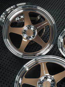 Rines de Aleación Forjados CD-507, Diseño Cóncavo Profundo, 5x112/5x130, Acabado Bronce con Borde Pulido, <span class=keywords><strong>17</strong></span>-24 Pulgadas, para BMW/Porsche/Honda/Toyota - Product Image 5