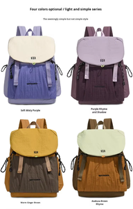 Sac à dos de voyage unisexe grand format, imperméable, pour l'extérieur, avec logo personnalisé, en polyester, fermeture éclair originale, sac à dos scolaire tendance - Product Image 3