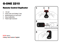 Control Remoto RF Multifrecuencia de Escaneo Automático de 280-868 MHz, Duplicador de Control Remoto Inalámbrico para Puerta de Garaje, Código Variable