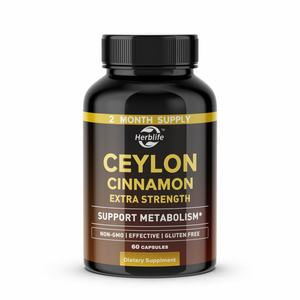 Cápsulas de Canela de Ceilán Personalizables - Venta Caliente OEM - Extra Fuerte - Apoyo Energético, Cardíaco y del Metabolismo para Hombres y Mujeres - Product Image 1