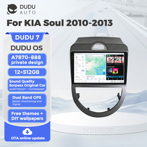 DUDUAUTO para KIA <span class=keywords><strong>Soul</strong></span> 2010-2013, Sistema Multimedia Android Modificado para Auto, Navegación Bluetooth, Carplay, Pantalla de Visión Trasera - Product Image 2