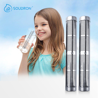 Bâtonnet filtrant à eau hydrogénée faiblement alcaline au gaz en acier inoxydable CAMAZ, pH 8-9.5, certifié NSF CE ROHS, ioniseur pour usage domestique