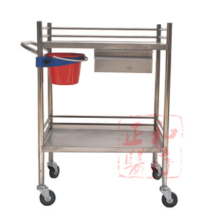Stainless Steel Surgical Cart With <b>Wheels</b> Medical Treatment Trolley Durable Design <b>For</b> Hospital Use - Product Image 2
