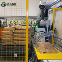Robot palettiseur Mushi, Cobot palettiseur, Machine de palettisation automatique de cartons, Boissons, Tabac, Aliments, Moteur électrique PLC, Film