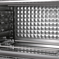 RAF 1800W R.5356 Elektrische Oven 45L 3-in-1 met glazen deur, temperatuurregeling, timer en gelijkmatige warmteverdeling