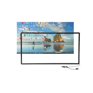 CJtouch 75 pouces 16:9 en alliage plastique/aluminium 10/20 points cadre tactile infrarouge multi Ir, cadre interactif Ir pour TV