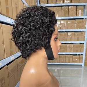 Perruque 100% <span class=keywords><strong>cheveux</strong></span> humains brésiliens faits à la main <span class=keywords><strong>de</strong></span> haute qualité, adaptée aux coupes <span class=keywords><strong>de</strong></span> <span class=keywords><strong>cheveux</strong></span> des femmes noires, confortable et durable - Product Image 3