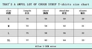 Camiseta de manga corta para hombre de algodón 100% de alta calidad con estampado 'THAT'S AWFUL LOT OF COUGH SYRUP', corte oversize y hombros caídos, escaneable - Product Image 6