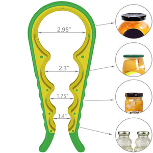 Ouvre-bouteille multifonction 4-en-1 en caoutchouc TPR pour bocaux, idéal pour les mains faibles - Vente en gros - Product Image 1