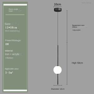 Lámpara Colgante de Cristal Ovalada de Diseño Nórdico, Moderna y de Lujo para Techo Alto, Ideal para Isla de Cocina, Mesita de Noche o Restaurante - Product Image 6