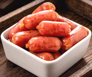 Salsiccia di Maiale Piccante Hongxiangji, Snack Pronto da Mangiare, Confezione da 100g, Texture Morbida, Fast Food, Mini Salsiccia per il Tempo Libero - Product Image 1