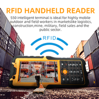 OEM S50 Android de mano resistente PDA 5000mAh batería impermeable IP65 de larga duración 3G/4G NFC escáner de gestión de código de barras lector RFID