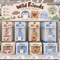 Fabricant de porte-clés personnalisés, vente en gros de porte-clés en silicone personnalisés, breloques animales, pendentifs, jouets, porte-clés OEM, cadeau