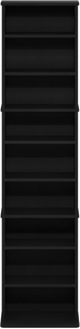 Étagère <span class=keywords><strong>de</strong></span> <span class=keywords><strong>rangement</strong></span> haute <span class=keywords><strong>et</strong></span> étroite noire à 9 niveaux, <span class=keywords><strong>meuble</strong></span> <span class=keywords><strong>de</strong></span> <span class=keywords><strong>rangement</strong></span> réglable <span class=keywords><strong>pour</strong></span> <span class=keywords><strong>DVD</strong></span> <span class=keywords><strong>et</strong></span> <span class=keywords><strong>CD</strong></span>, idéal <span class=keywords><strong>pour</strong></span> salon <span class=keywords><strong>et</strong></span> bureau à domicile - Product Image 6