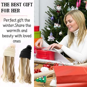 Long Curly Big Wave Synthetic <b>Wig</b> Solid Color Heat Resistant Fiber Machine Made European Women's <b>Wig</b> - Product Image 4