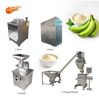 Fabriekslevering Weegbree Bloem Productielijn Bananenpoeder Lijn Machine Bananenverwerking Machine Bananenmeel Machine