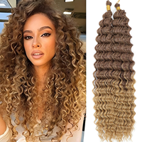 Extensions de cheveux humains naturels en vrac pour tressage bohème toutes formes, 10-30 pouces, multi-styles, polyvalentes