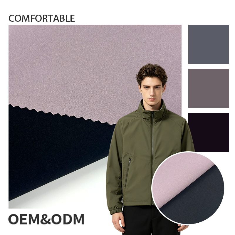 Warp & Weft Design T800 30D Stretch Polyester Fabric Textured Functional with Oil Repellent for Outdoor Windbreaker Girls