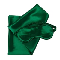 Masque de sommeil en satin de soie de mûrier à logo personnalisé en tricot élastique à succès en 2025 pour un coffret cadeau luxueux occultant