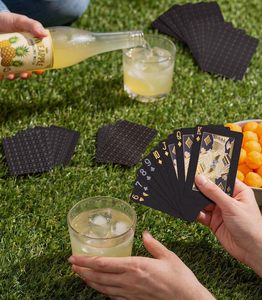 Carte da Gioco BIERDORF Impermeabili in Carta Nera Stampata, <span class=keywords><strong>Mazzo</strong></span> di Carte da Poker HD Personalizzabile (Nero) - Product Image 6