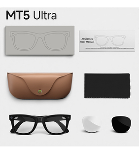 Nuevas Gafas Inteligentes MT5 ULTRA AI 2026 con Cámara de 8MP, Estuche de Carga, WiFi6, Llamadas BT, Traducción por IA, Control por Voz y Protección Anti-luz Azul - Product Image 6
