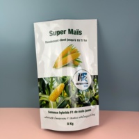 Sacs de conditionnement pour semences d'aliments pour animaux de ferme en PET/VMPET/NY/PE, impression personnalisée, super sacs à fermeture éclair pour maïs, 1 kg, 5 kg, 8 kg, 10 kg, thermoscellage
