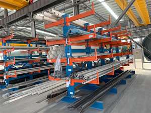 רב-חובה תעשייתי מחסן מירוצים מערכת נגד חלודה פלדה צינור צינור מתלה מתכוונן ברזל מתקפל/אחסון מתכת - Product Image 4