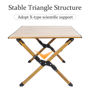 Tianye OEM Portable Aluminum <b>Table</b> Manufacture Wood Grain Egg Roll <b>Table</b> for <b>Camping</b> Picnic - Product Image 5