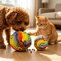 Juguete Interactivo Ecológico de Pelota Olfativa para Mascotas, con Diseño de Dibujos Animados, para Entrenamiento de IQ, Rompecabezas, Juego de Buscar y Olfatear, Dispensador de Premios, Enriquecimiento