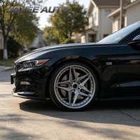 Jantes en alliage forgé à 5 branches, argent poli, sur mesure, 2 pièces, avec boulons de jante, 19, 20, 21, 22 pouces, 5x112, 5x120 pour BMW M3 M4