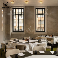 Ensemble complet de mobilier de restaurant et d'hôtel moderne en marbre, sur mesure, pour commande de fabrication et approvisionnement complet