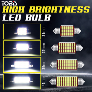 YOBIS Festoon C5W Led <span class=keywords><strong>Ampoule</strong></span> 6000K Lumière Blanche Super Lumineux Canbus Pour DE3175 DE3021 3022 Intérieur Dôme <span class=keywords><strong>Plaque</strong></span> D'<span class=keywords><strong>immatriculation</strong></span> Porte Lumières - Product Image 5