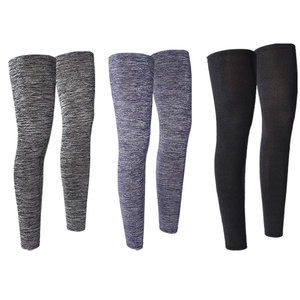 Men Ice Silk Arm And Leg Sleeves Combination Uv Protection Breathable Quick Dry Cycling Outdoor Sun Protection Solid Color - Product Image 4