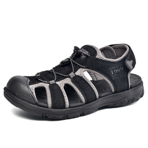 <span class=keywords><strong>Sandales</strong></span> d'été pour hommes en <span class=keywords><strong>cuir</strong></span>, nouveau design, à bout rond, tendance, les plus vendues 2026 - Product Image 2
