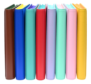 <span class=keywords><strong>Classeur</strong></span> à fermeture éclair couleur macaron, 9 pochettes à chargement latéral, en matériau sûr sans acide, pour collection - Product Image 3