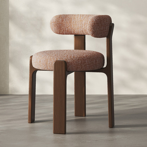 Sedia Nordica <span class=keywords><strong>di</strong></span> Lusso in <span class=keywords><strong>Legno</strong></span> Massello Stile Mid-Century Moderno <span class=keywords><strong>per</strong></span> Sala da Pranzo, Hotel, <span class=keywords><strong>Cucina</strong></span>, 4/6/8 Posti, Design <span class=keywords><strong>di</strong></span> Alta Gamma in Velluto Beige - Product Image 3